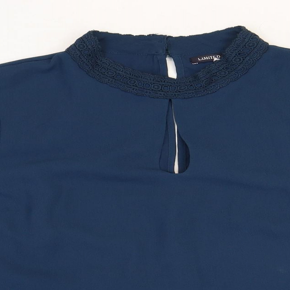 Womens UK Size 16 Limited Edition Blue Basic Blouse