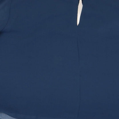 Womens UK Size 16 Limited Edition Blue Basic Blouse