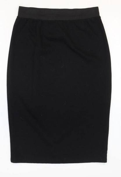 Miss Faceless Womens Black Polyester Straight & Pencil Skirt Size M