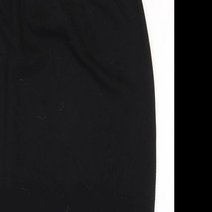 Miss Faceless Womens Black Polyester Straight & Pencil Skirt Size M