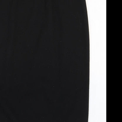 Miss Faceless Womens Black Polyester Straight & Pencil Skirt Size M
