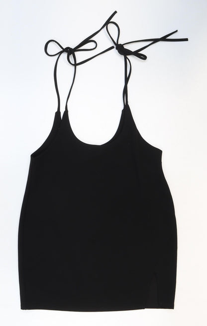 Womens UK Size 14 Preworn Black Basic Tank