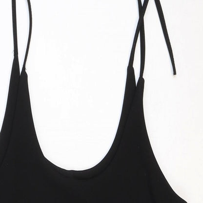 Womens UK Size 14 Preworn Black Basic Tank
