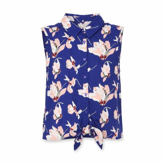 Womens UK Size S Brave Soul Blue Basic Button-Up