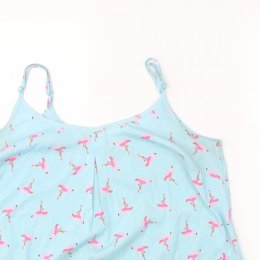 Womens UK Size 12 Simply Be Blue Basic Tank