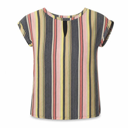 Womens UK Size 8 Papaya Multicoloured Basic Blouse