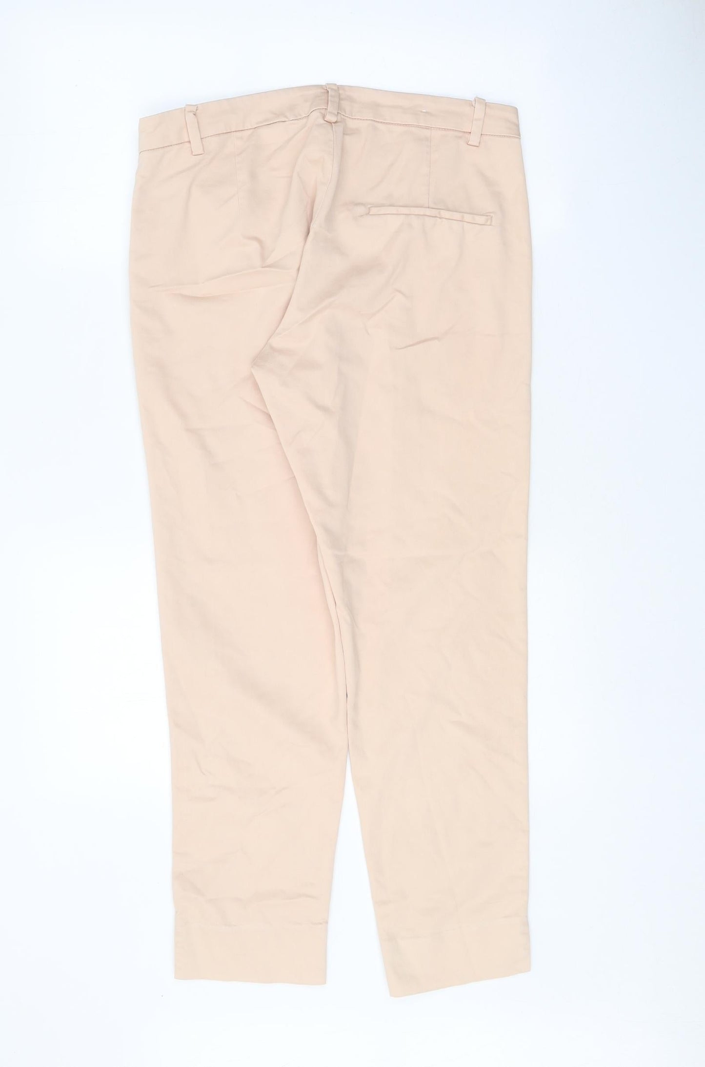 Womens UK Size 12 H&M Regular Fit Chino Beige Trousers