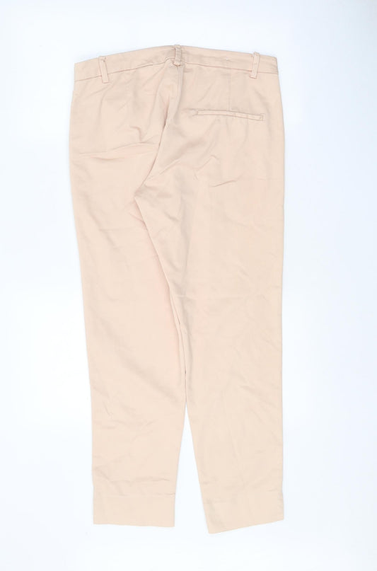 Womens UK Size 12 H&M Regular Fit Chino Beige Trousers