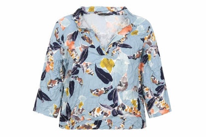 Womens UK Size 12 Secret Possessions Blue Basic Blouse