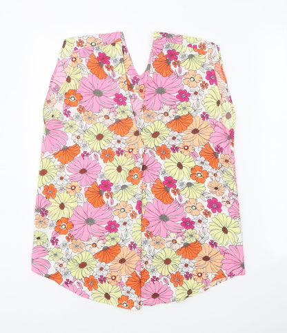 Womens UK Size 8 Marks and Spencer Pink Basic Tank