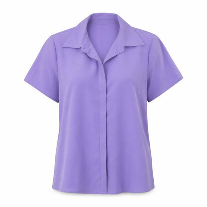 Womens UK Size 10 NEXT Purple Basic Button-Up