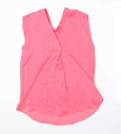 Womens UK Size 6 Marks and Spencer Pink Basic Blouse