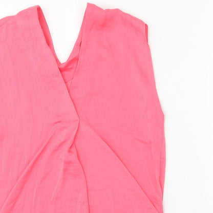 Womens UK Size 6 Marks and Spencer Pink Basic Blouse