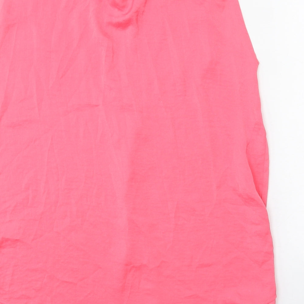 Womens UK Size 6 Marks and Spencer Pink Basic Blouse