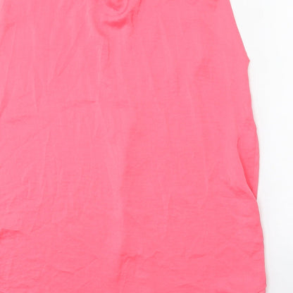 Womens UK Size 6 Marks and Spencer Pink Basic Blouse
