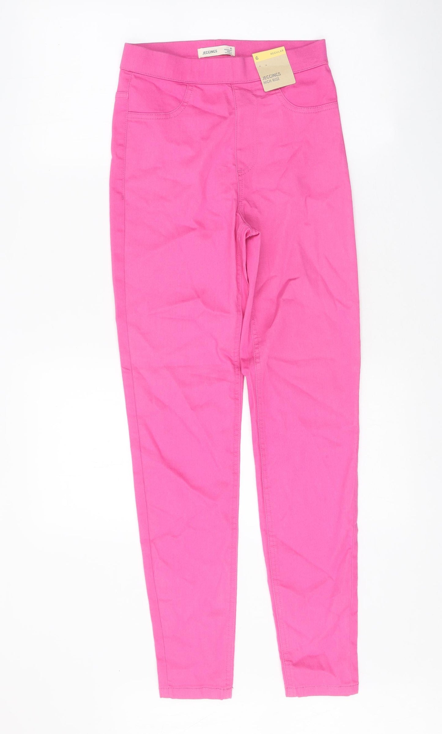 Womens UK Size 60 in Marks and Spencer Regular Fit Jegging Pink Jeans