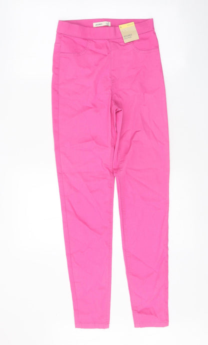 Womens UK Size 60 in Marks and Spencer Regular Fit Jegging Pink Jeans