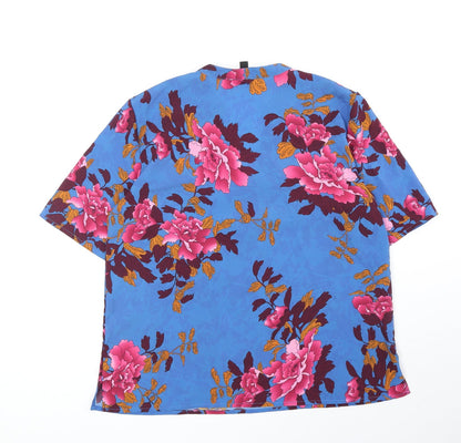 Womens UK Size L Y.A.S Blue Basic Blouse