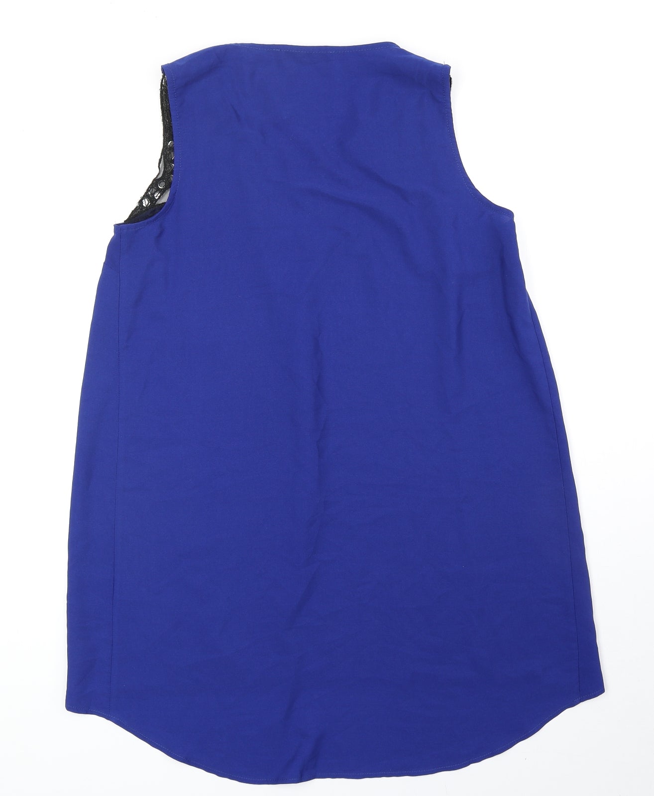 Womens UK Size 14 So Fabulous Blue Basic Blouse