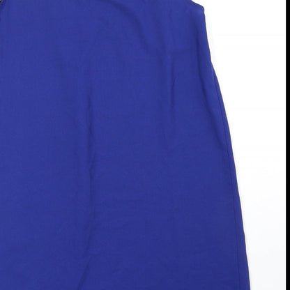 Womens UK Size 14 So Fabulous Blue Basic Blouse
