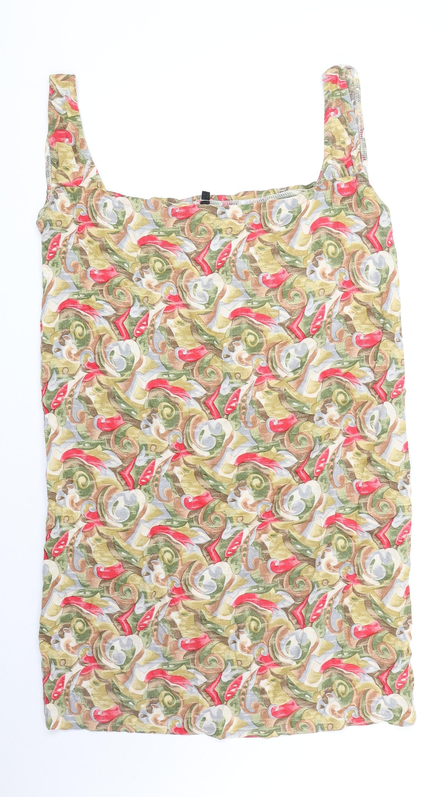 Womens UK Size XL Preworn Multicoloured Basic Tank