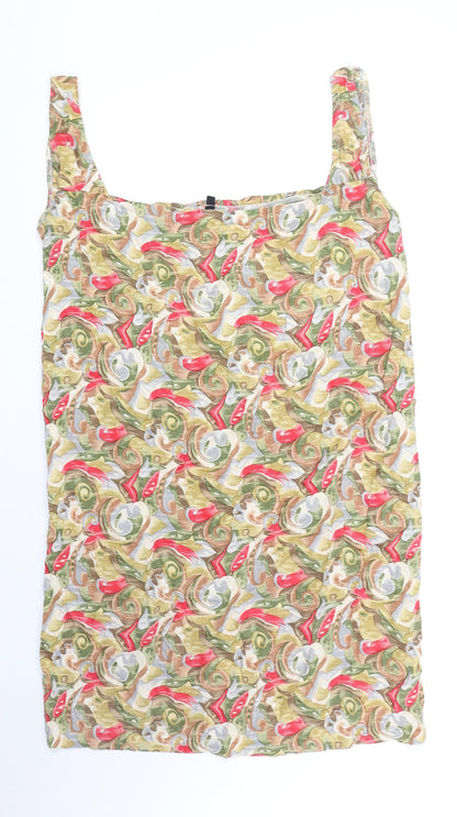 Womens UK Size XL Preworn Multicoloured Basic Tank