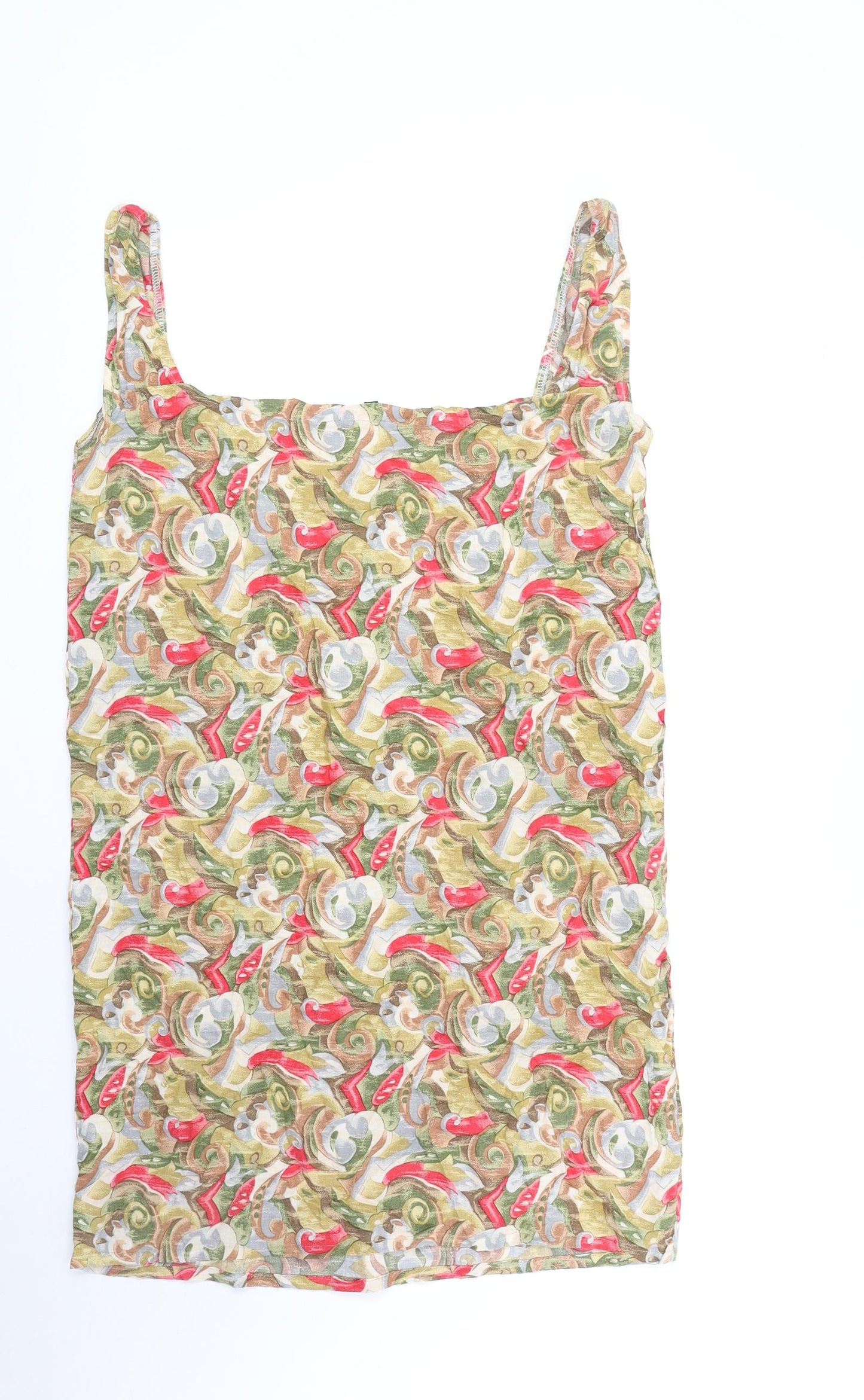 Womens UK Size XL Preworn Multicoloured Basic Tank
