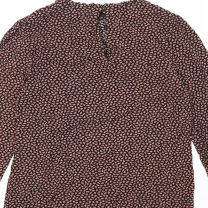 Womens UK Size 10 Oasis Black Basic Blouse