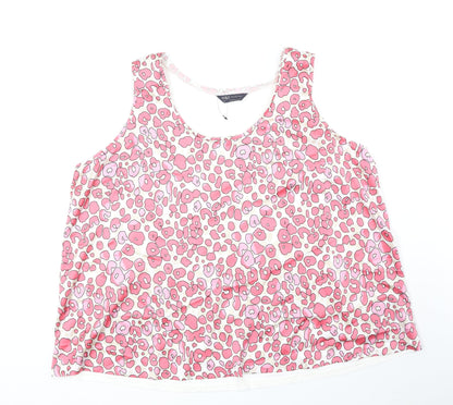 Womens UK Size 20 Marks and Spencer Pink Basic Tank