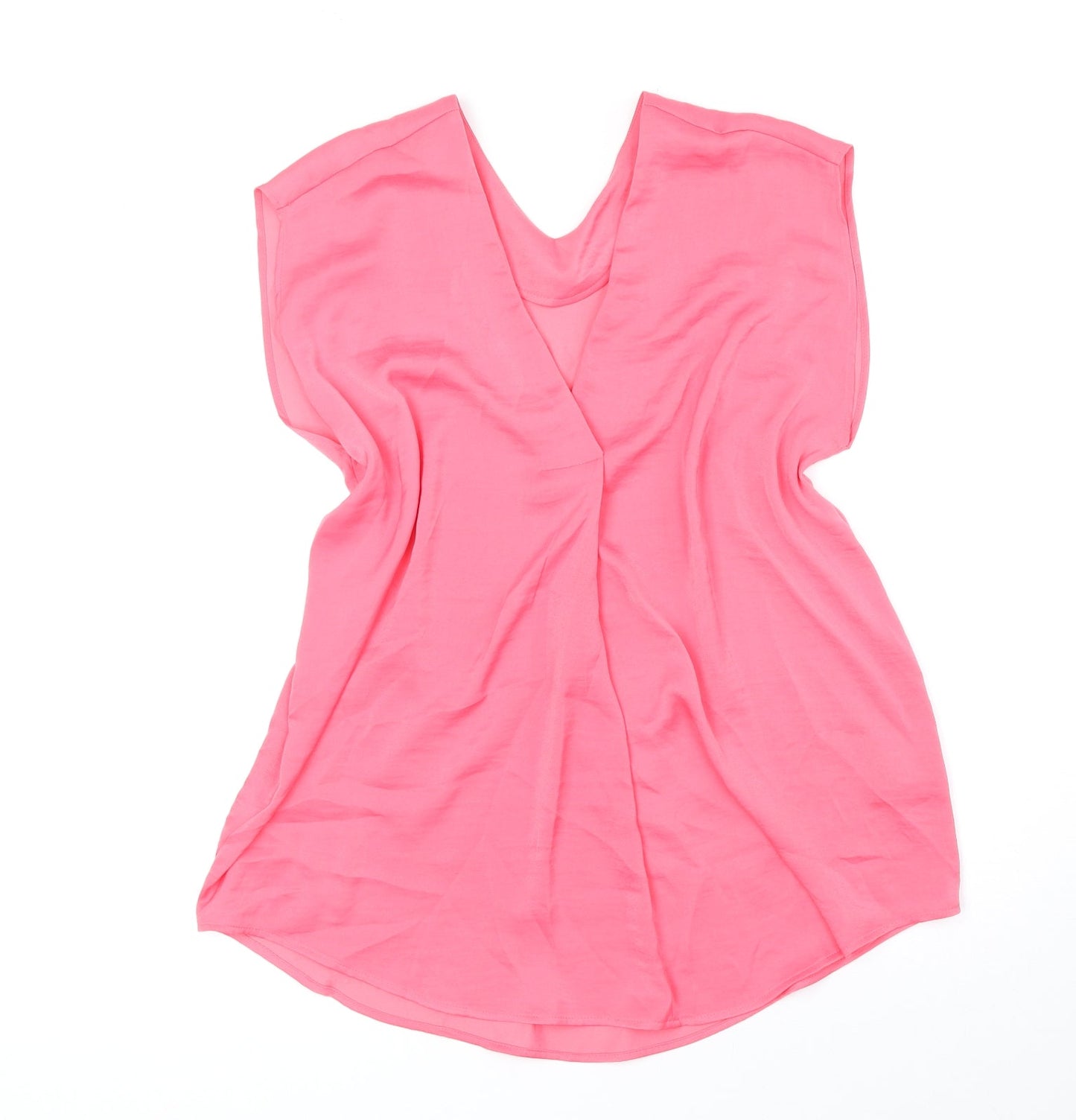 Womens UK Size 10 Marks and Spencer Pink Basic Blouse