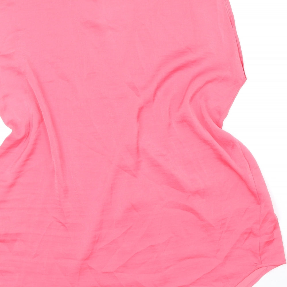 Womens UK Size 10 Marks and Spencer Pink Basic Blouse