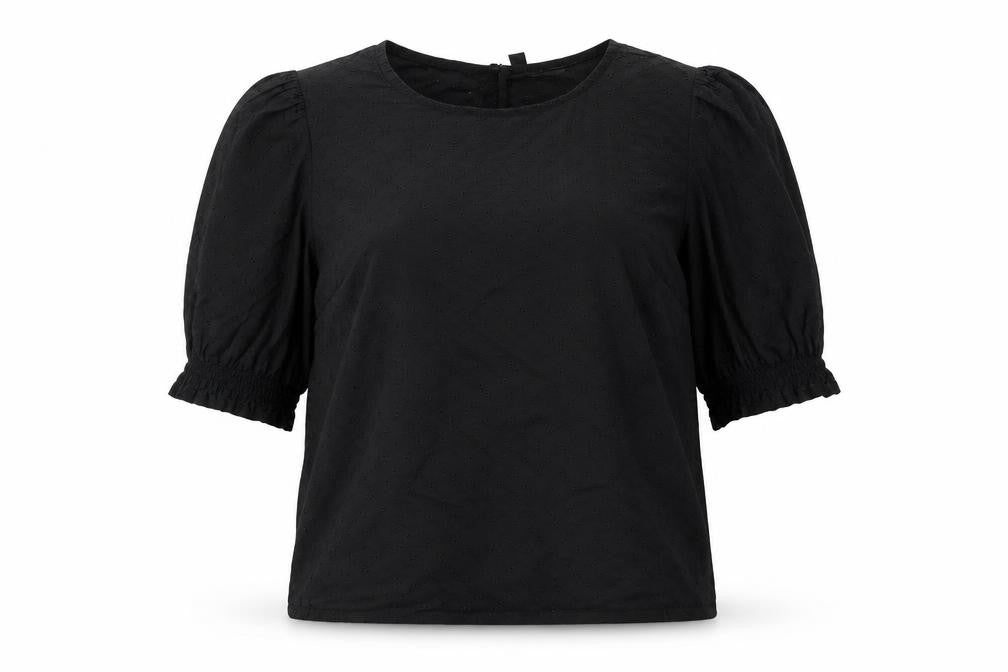 Womens UK Size 6 Divided Black Basic Blouse