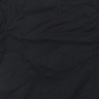 Womens UK Size 6 Divided Black Basic Blouse