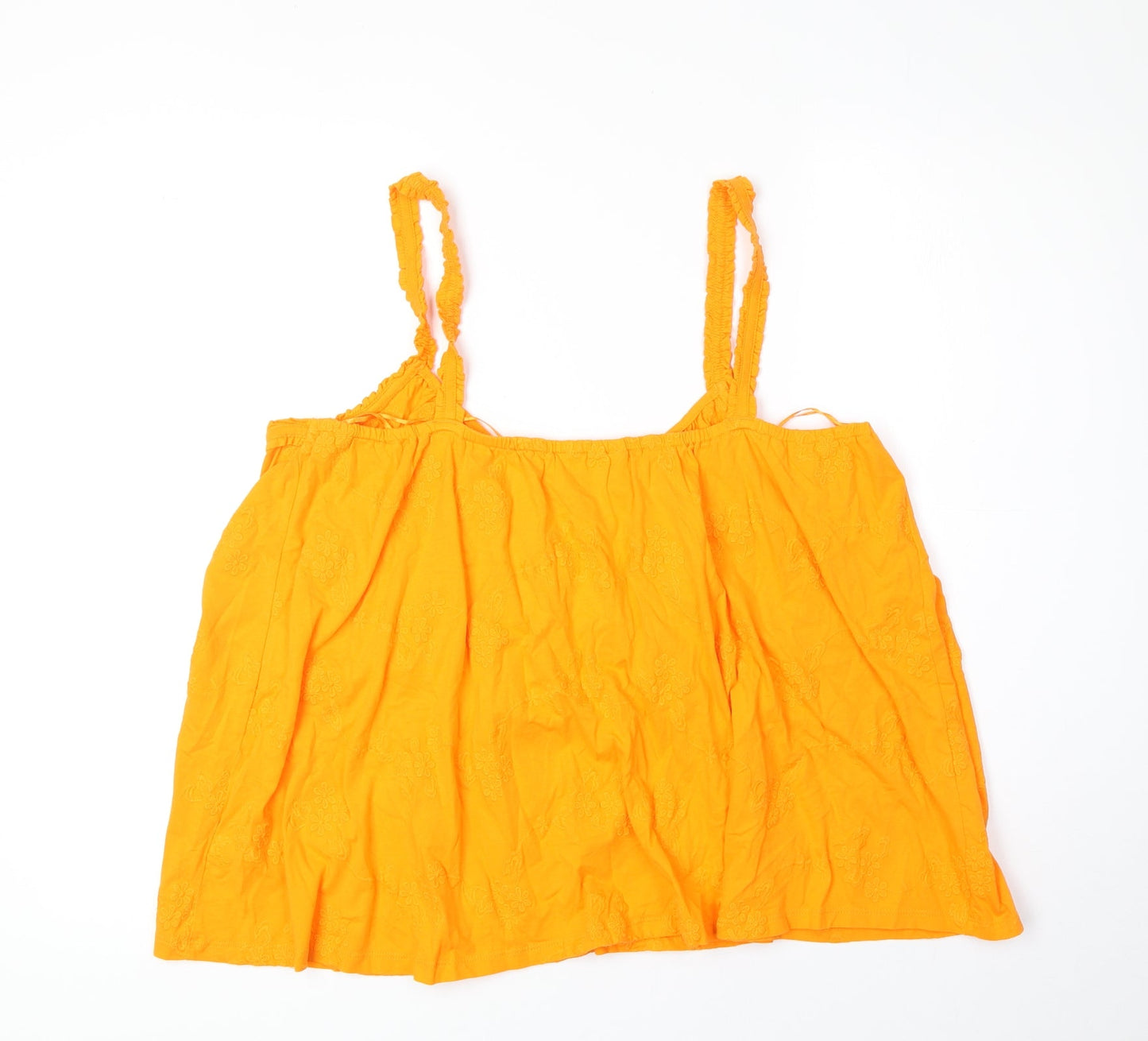 Womens UK Size 18 Per Una Orange Basic Tank
