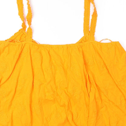 Womens UK Size 18 Per Una Orange Basic Tank