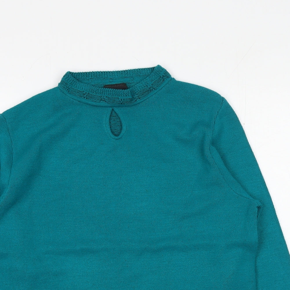 Womens UK Size S Florida Green Pullover Jumper