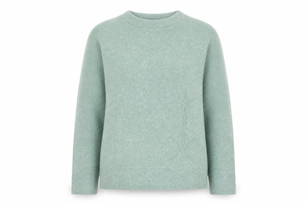 Womens UK Size S 4 Me Green Pullover Jumper