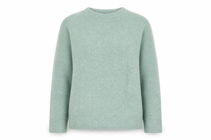 Womens UK Size S 4 Me Green Pullover Jumper
