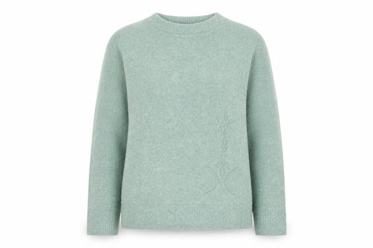 Womens UK Size S 4 Me Green Pullover Jumper