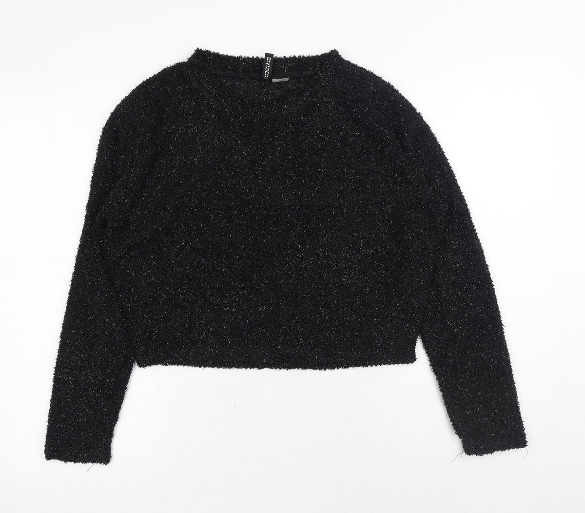 Womens UK Size S H&M Black Pullover Jumper