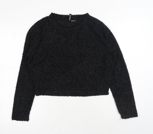 Womens UK Size S H&M Black Pullover Jumper