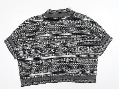 Womens UK Size S Oasis Black Cardigan Jumper