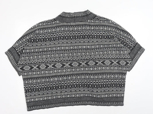Womens UK Size S Oasis Black Cardigan Jumper