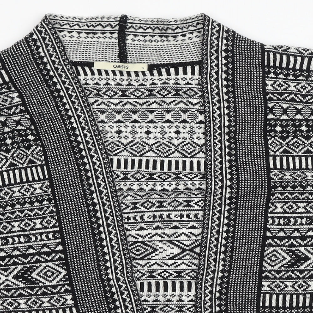 Womens UK Size S Oasis Black Cardigan Jumper