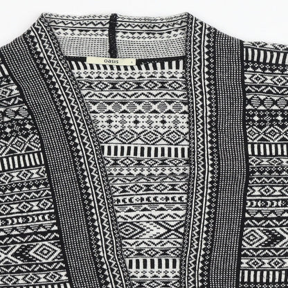 Womens UK Size S Oasis Black Cardigan Jumper
