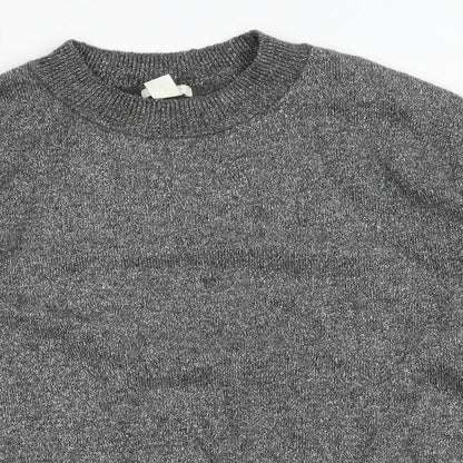 Womens UK Size M H&M Silver Pullover Jumper