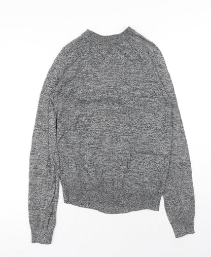 Primark Womens Grey Round Neck Cotton Pullover Jumper Size S