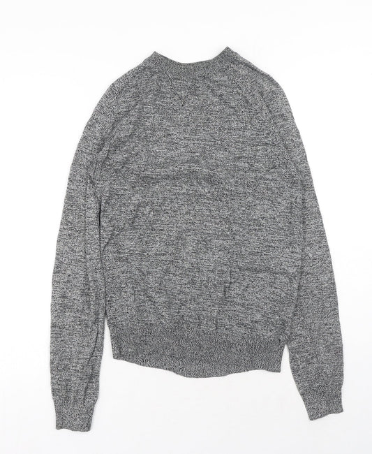 Primark Womens Grey Round Neck Cotton Pullover Jumper Size S