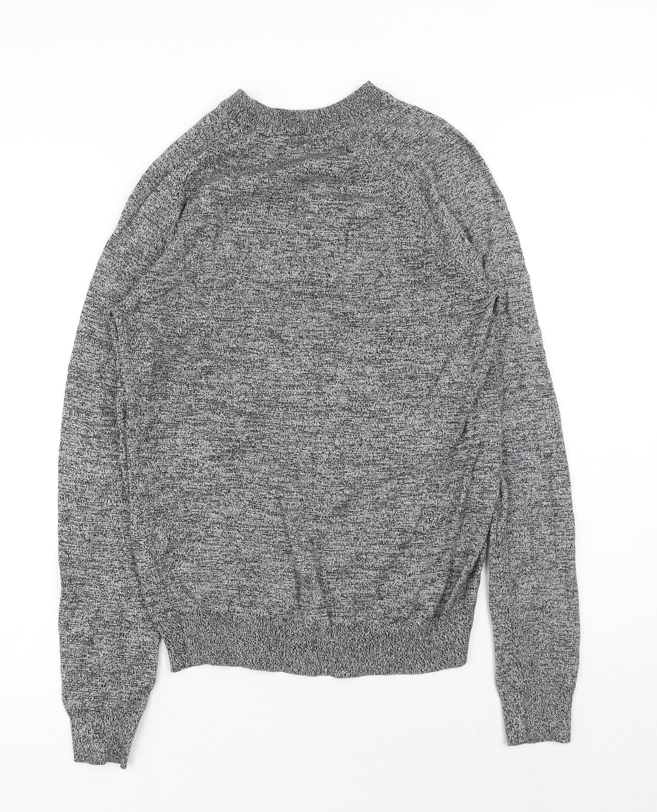 Primark Womens Grey Round Neck Cotton Pullover Jumper Size S