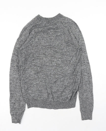 Primark Womens Grey Round Neck Cotton Pullover Jumper Size S